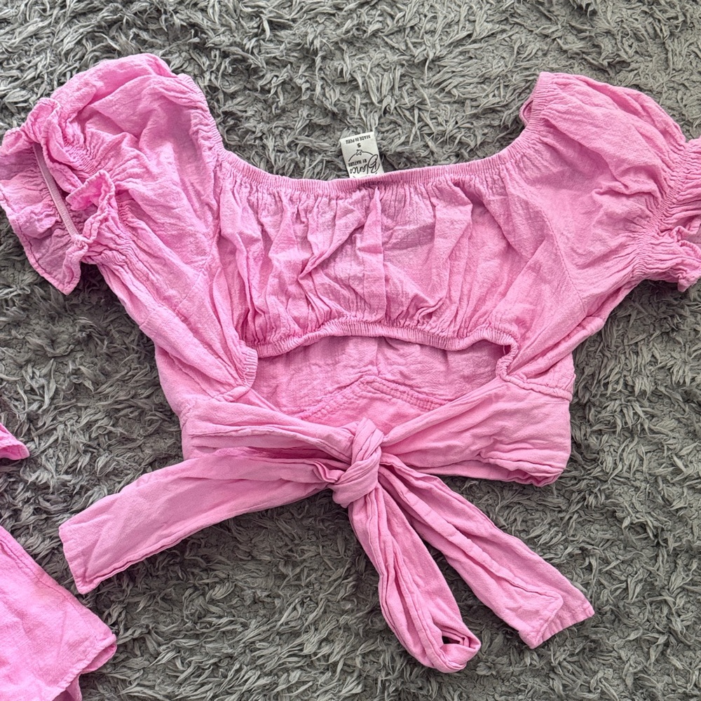 Pink Ruffled Two-Piece Set - Picture 4 of 5